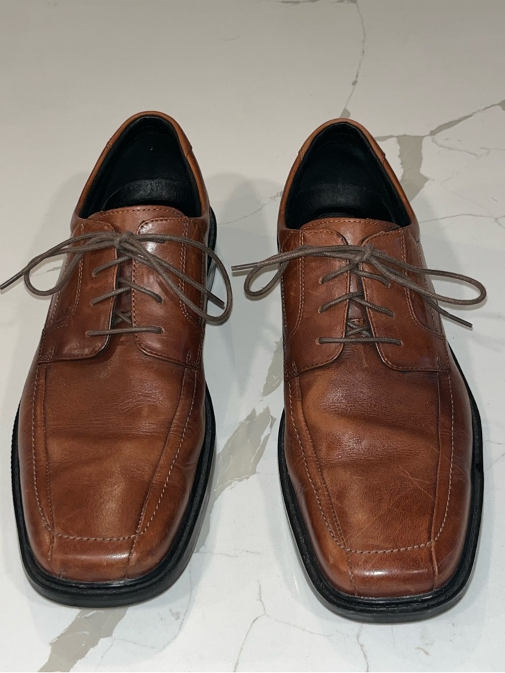 Bostonian 2 POD Comfort Mens Brown Leather Oxford Dress Shoes Size 13 Classic!